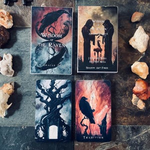 Wisdom of the Raven Oracle - Downloadable Printable Deck - Complete PDF with Card Images and Guidebook