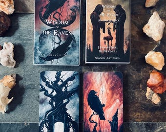 Wisdom of the Raven Oracle - Downloadable Printable Deck - Complete PDF with Card Images and Guidebook