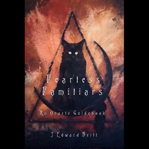 Fearless Familiar Guidebook - Digitaler PDF-Download - Herunterladbares Orakel-Begleiterbuch mit Definitionen und Black Cat-Kartenkunst