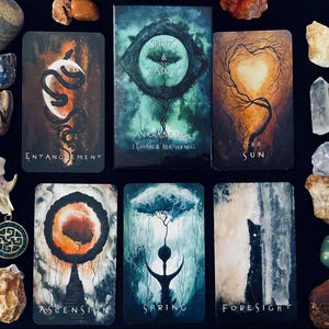 Oracle Spirits & Shadows - Deck Oracle intuitif de 52 cartes avec illustrations originales de J Edward Neill