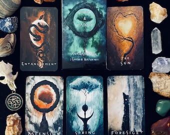 Spirits & Shadows Oracle Deck - 52 Card Intuitive Oracle Deck Featuring Original Art by J Edward Neill
