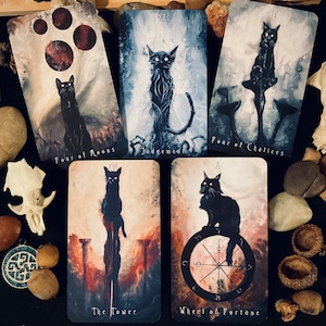 SIX Deck Mega Bundle - Three Tarot & Three Oracle Decks - Shadowy