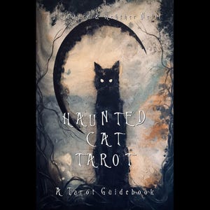 Haunted Cat Tarot Guidebook - digitale pdf-download - downloadbaar begeleidend boek met volledige definities en zwarte katachtige kunst