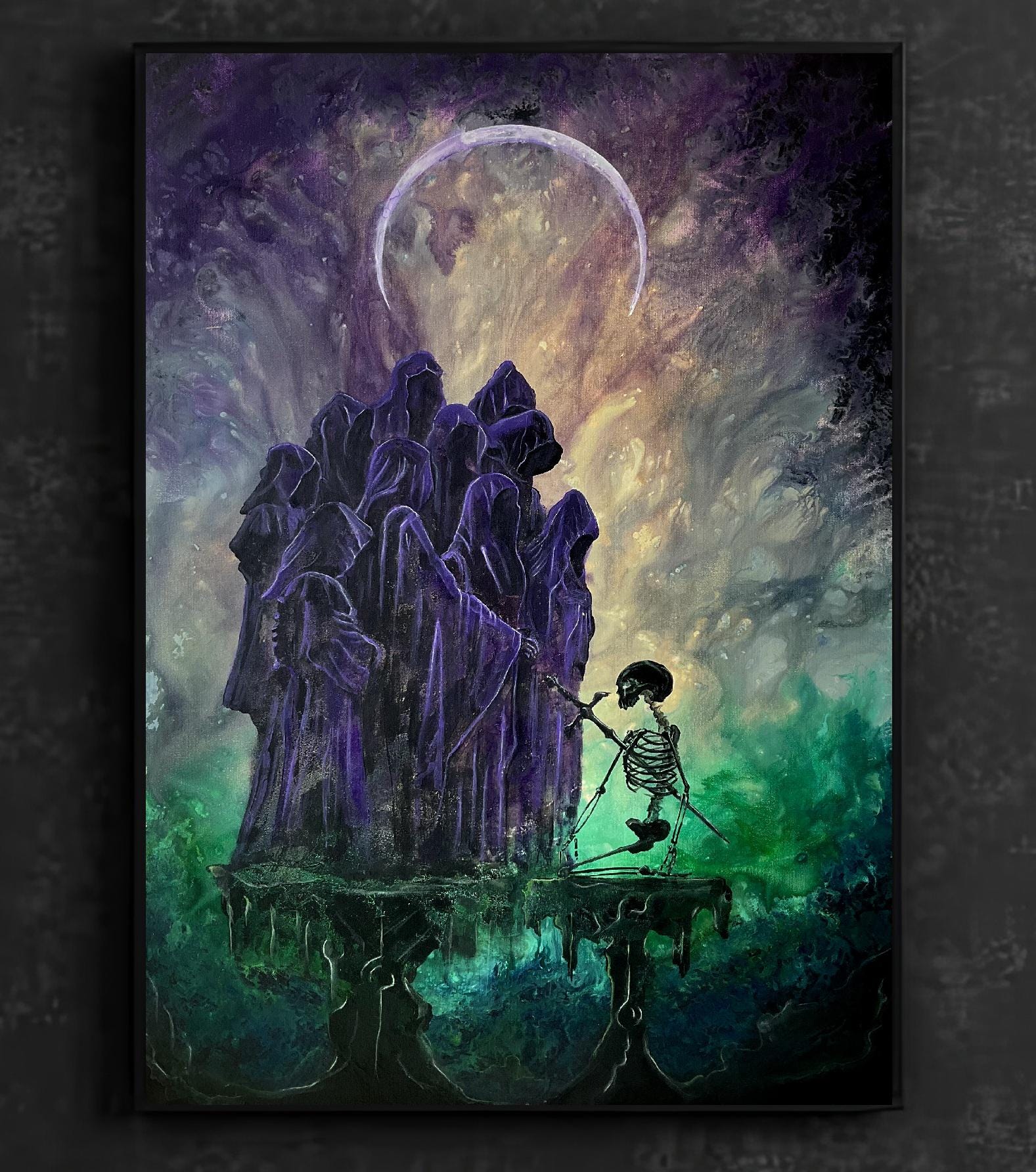 Suffer No More - Dark Tarot Art Print - Ten Cloaked Figures With ...