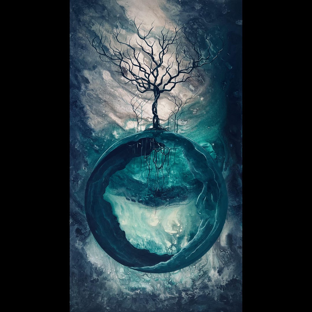 End of the Beginning Printable Digital Art Download Mystical Tree of(02)
