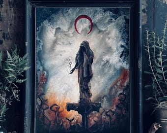Cryptic Art Print Bundle - Set of Four Dark Artworks - Haunting Surreal Spirits