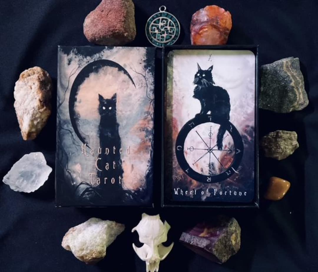 Haunted Cat Tarot - Downloadable Printable Deck - Complete PDF With ...