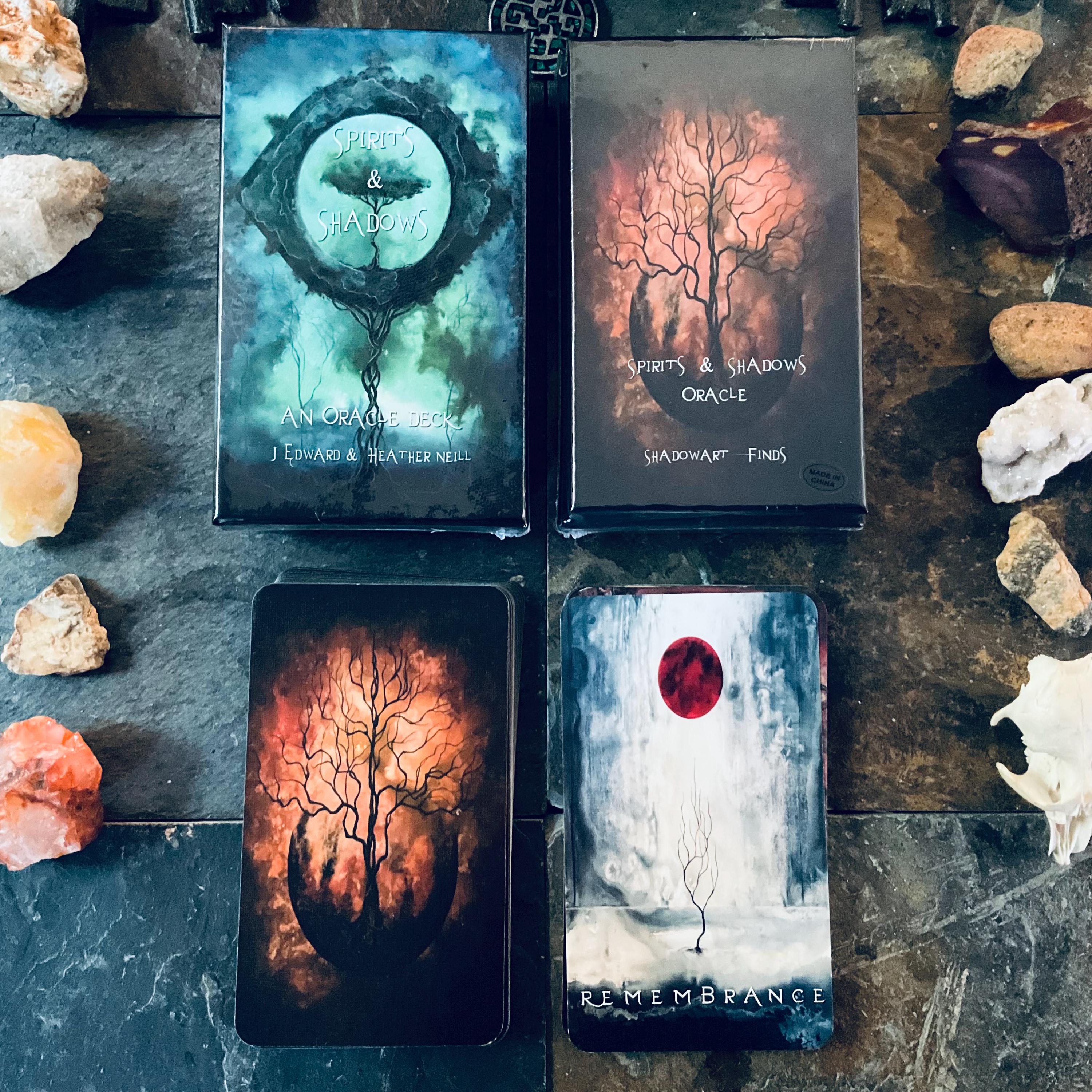 Spirits & Shadows Gift Bundle - 52 Card Oracle Deck W/three Shadowy Art ...