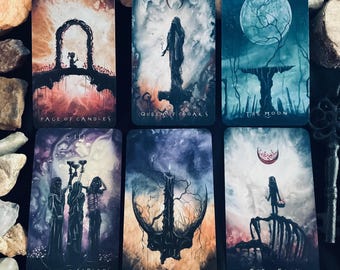 Shadow Journey Tarot Deck - 78 Card Tarot Deck Featuring Dark, Shadowy, Fantasy Art by J Edward Neill