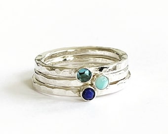 Personalised 3 ring stacking set