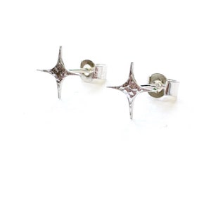 4 Point star stud earrings image 2