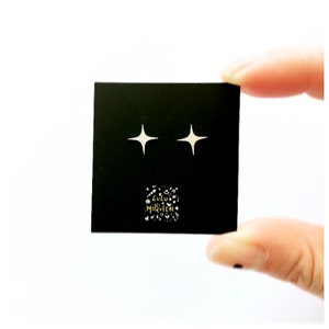 4 Point star stud earrings image 3