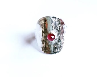 Ruby pinky ring