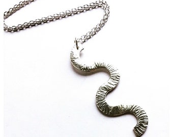 Statement squiggle necklace