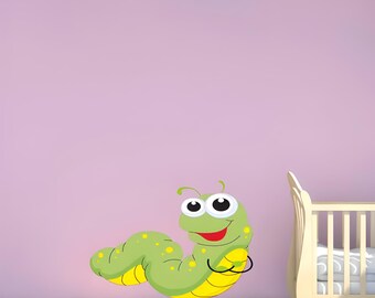 Caterpillar Wall Decal: Removable Kids Nursery Decor
