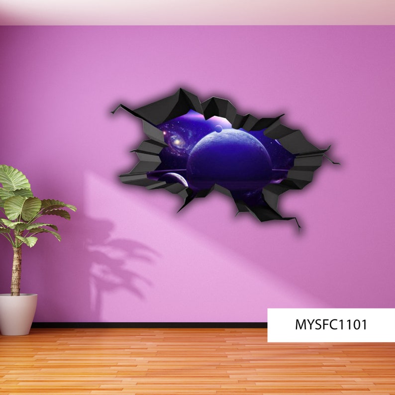 GALAXY WALL DECAL 3d Wall Stickers Wall Decal 3d Etsy