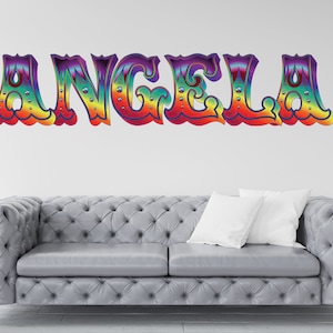 Custom Name Wall Decal - Premium Vinyl Sticker for Kids&#39; Rooms, Nurseries, and Home Decor - Personalized Wall Art for Boys and Girls