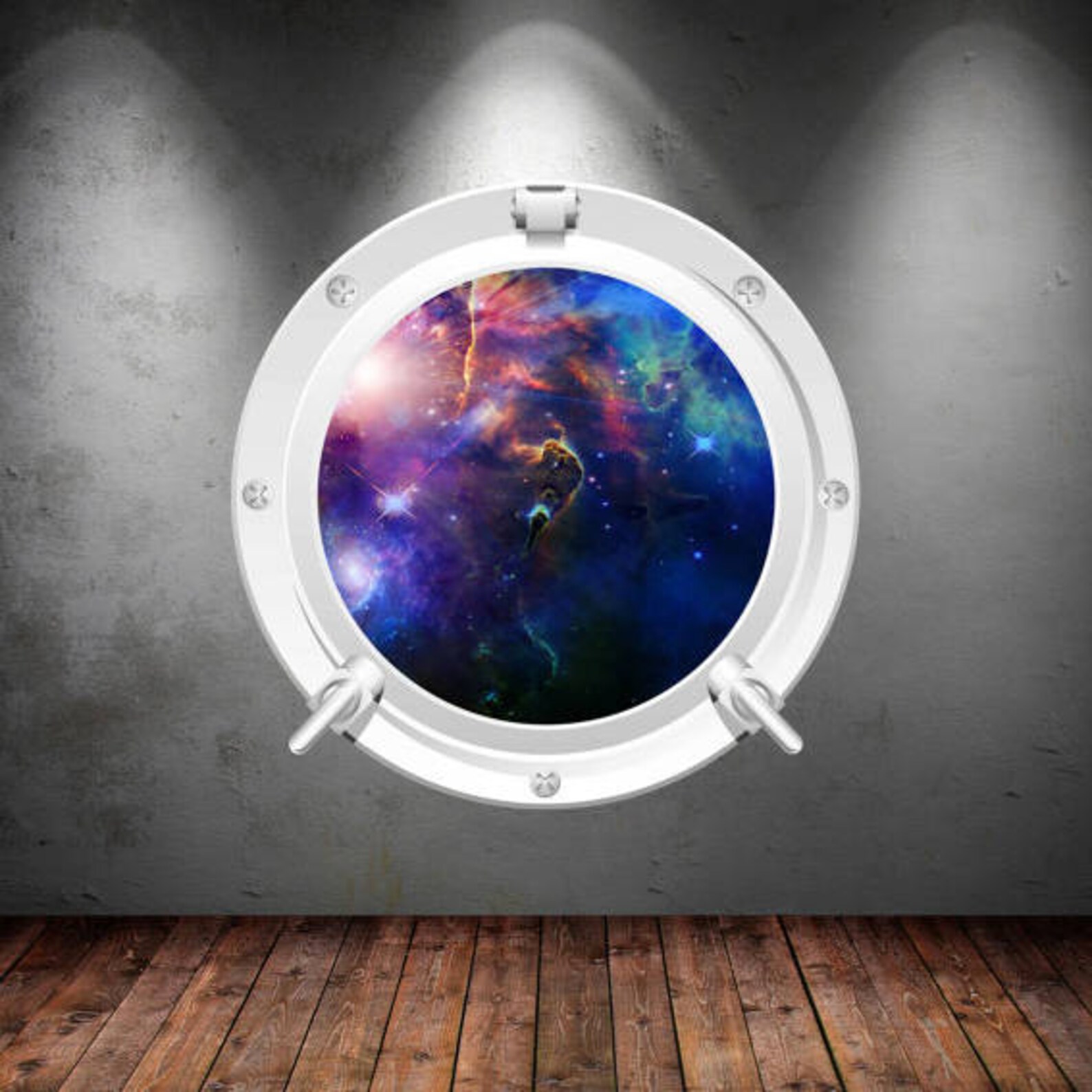 UNIVERSE WALL MURAL Galaxy Illustration Galaxy Wall Sticker Etsy