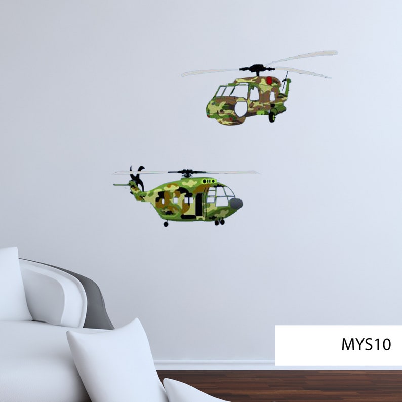 HELICOPTERS DECAL Fighter Jet Decal Airplane Wall Decal Etsy