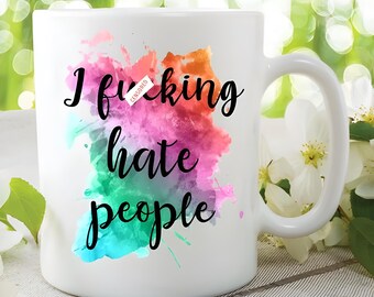 Funny Sarcastic Coffee Mug: Novelty Tea Cup, Birthday Gift