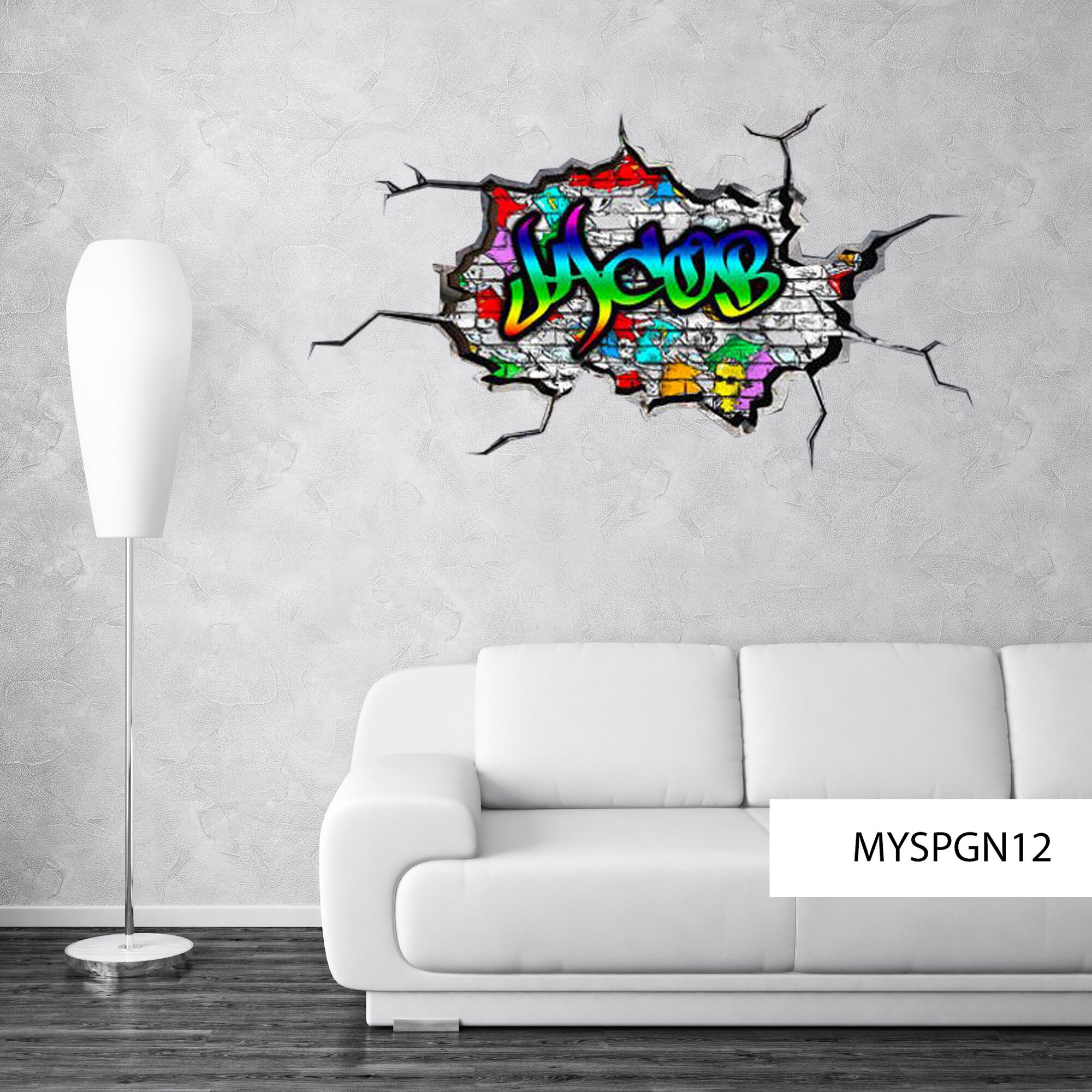 GRAFFITI WALL DECAL Personalized Decal Vinyl Wall Stickers Etsy
