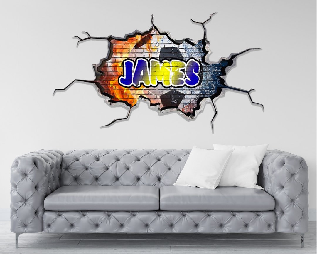 Custom Graffiti Wall Decals Name Personalized Kids Rooms Decor Hip Hop