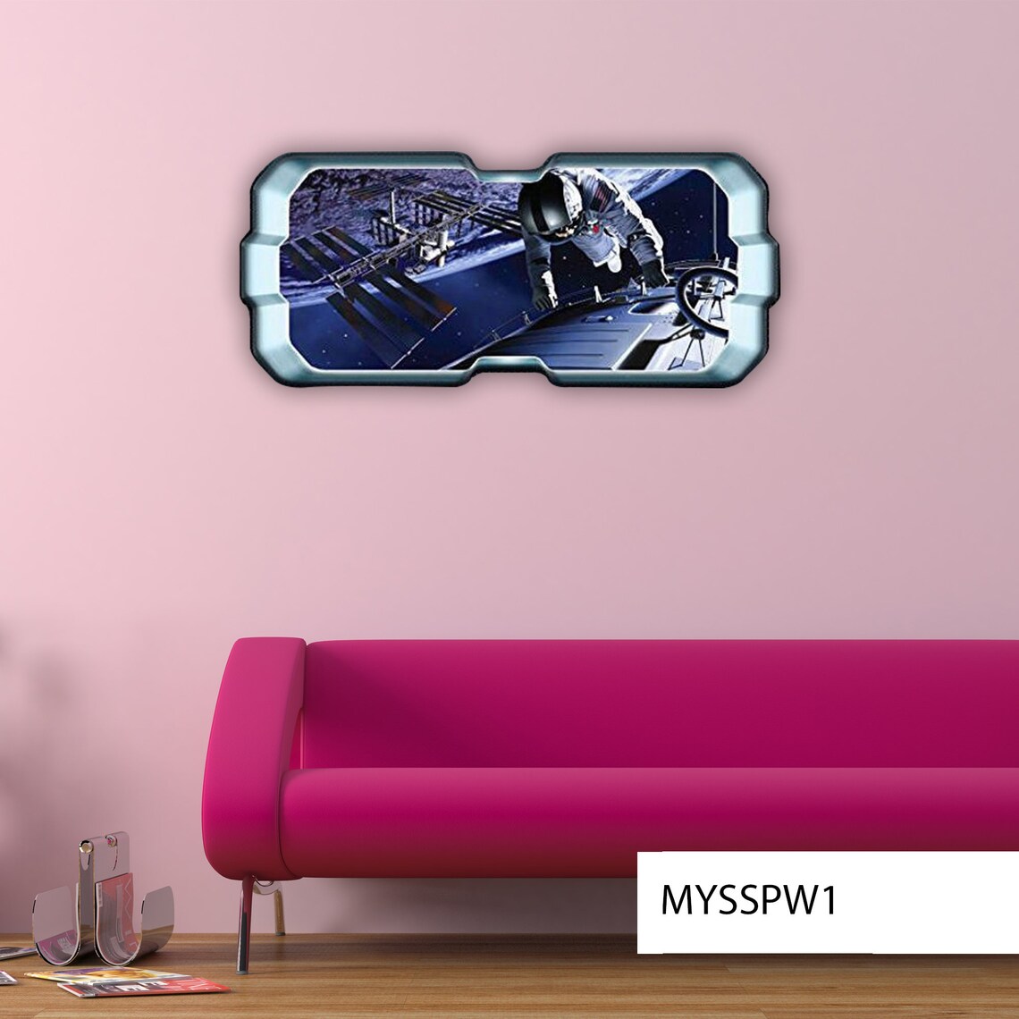 ASTRONAUT WALL DECAL Spaceman Wall Mural Space Wall Sticker Etsy