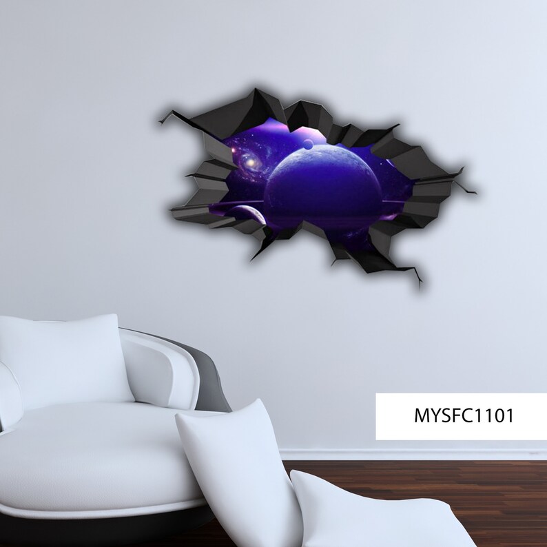 GALAXY WALL DECAL 3d Wall Stickers Wall Decal 3d Etsy