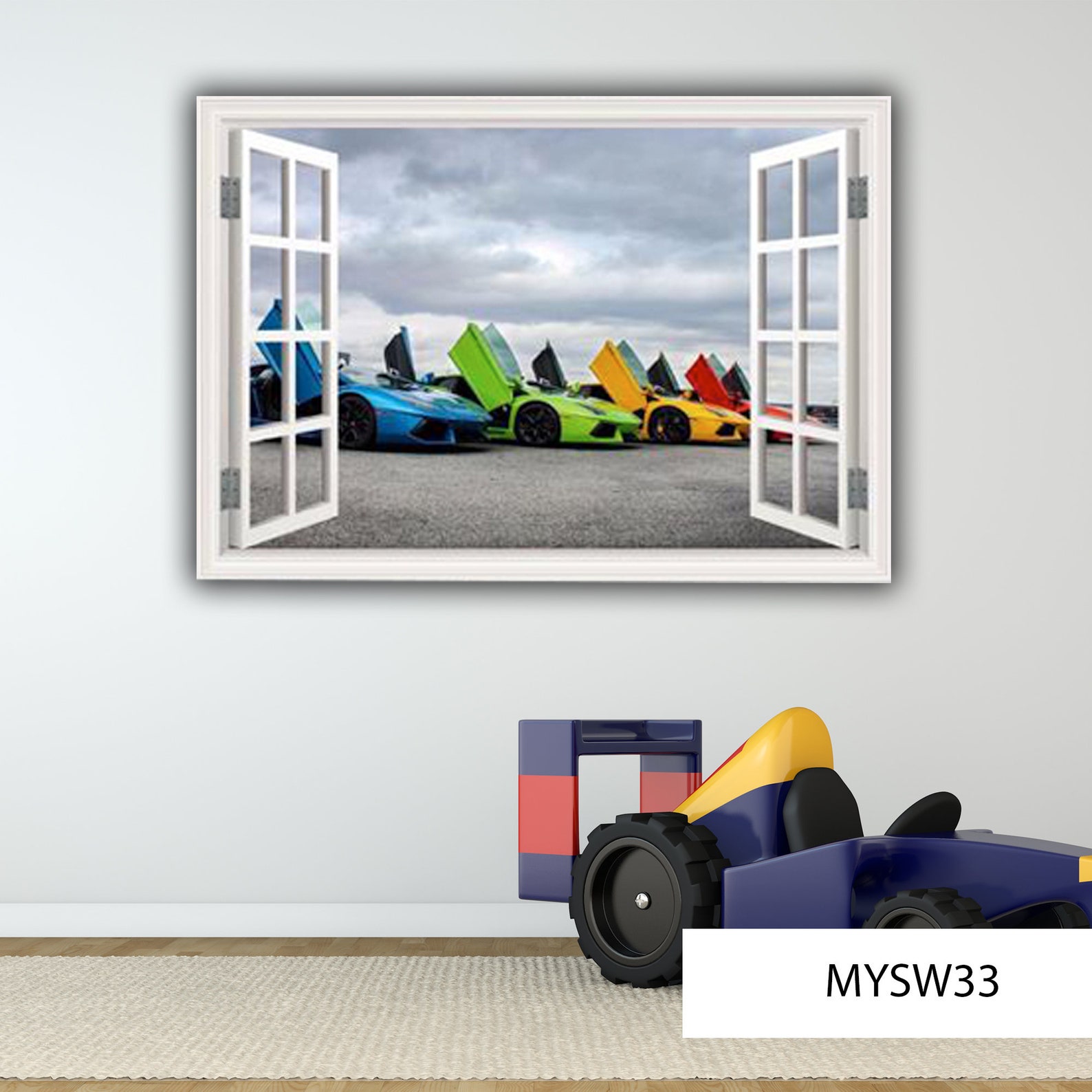 SPORTS CAR STICKER Window View Sticker Super Car Stickers | Etsy