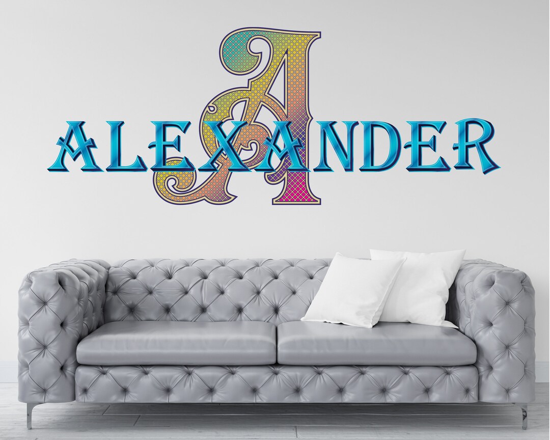 Personalized Name Wall Decal: Kids' Room Vinyl Sticker - Etsy