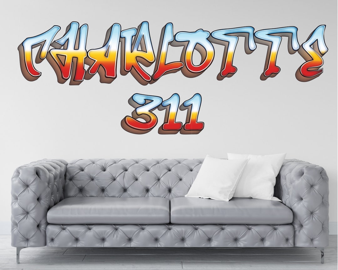 Personalized Name Wall Decal: Custom Vinyl Sticker, Kids Room Decor - Etsy