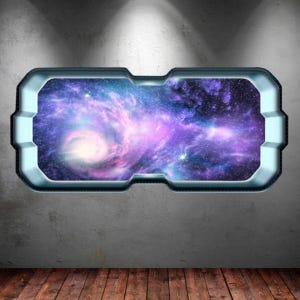 3D Galaxy Stars Wall Decal: Space Portal Sticker