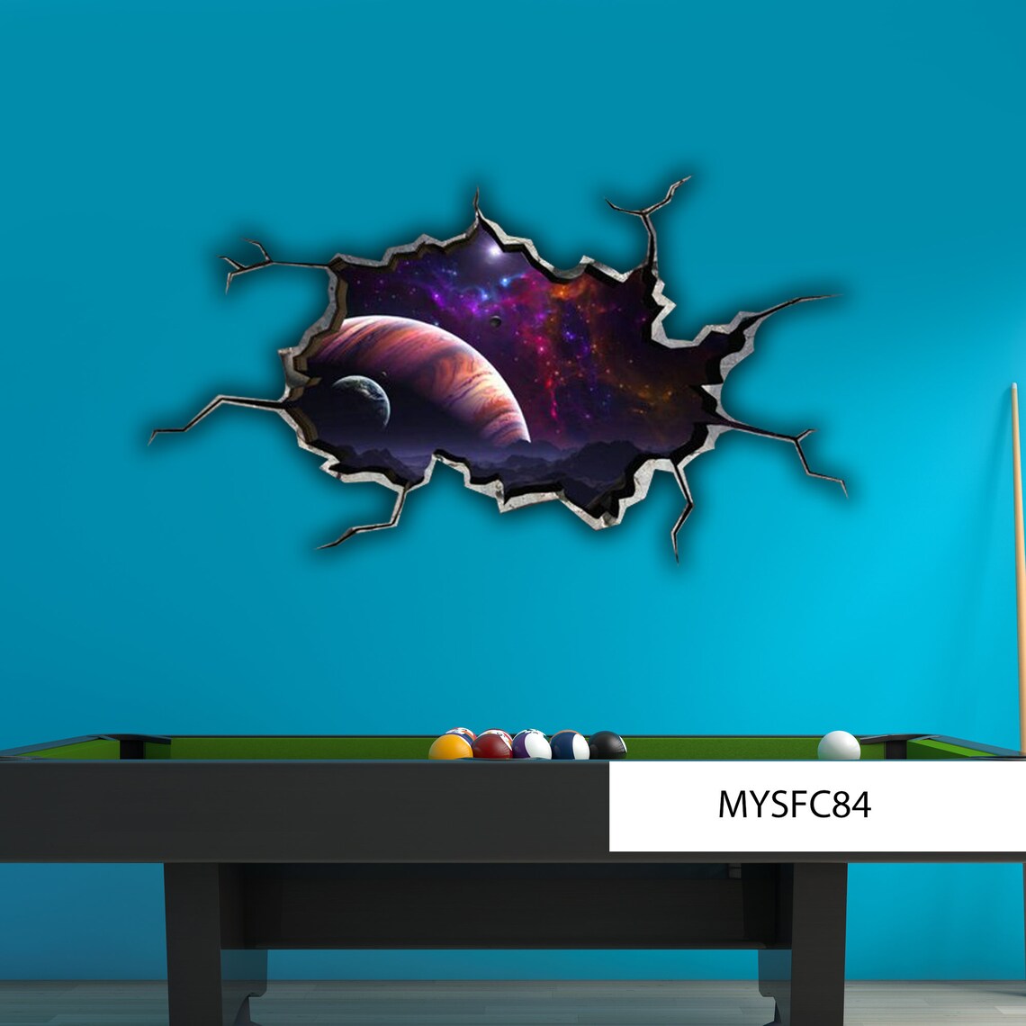 JUPITER WALL DECAL Galaxy Room Décor Space Wall Mural Etsy