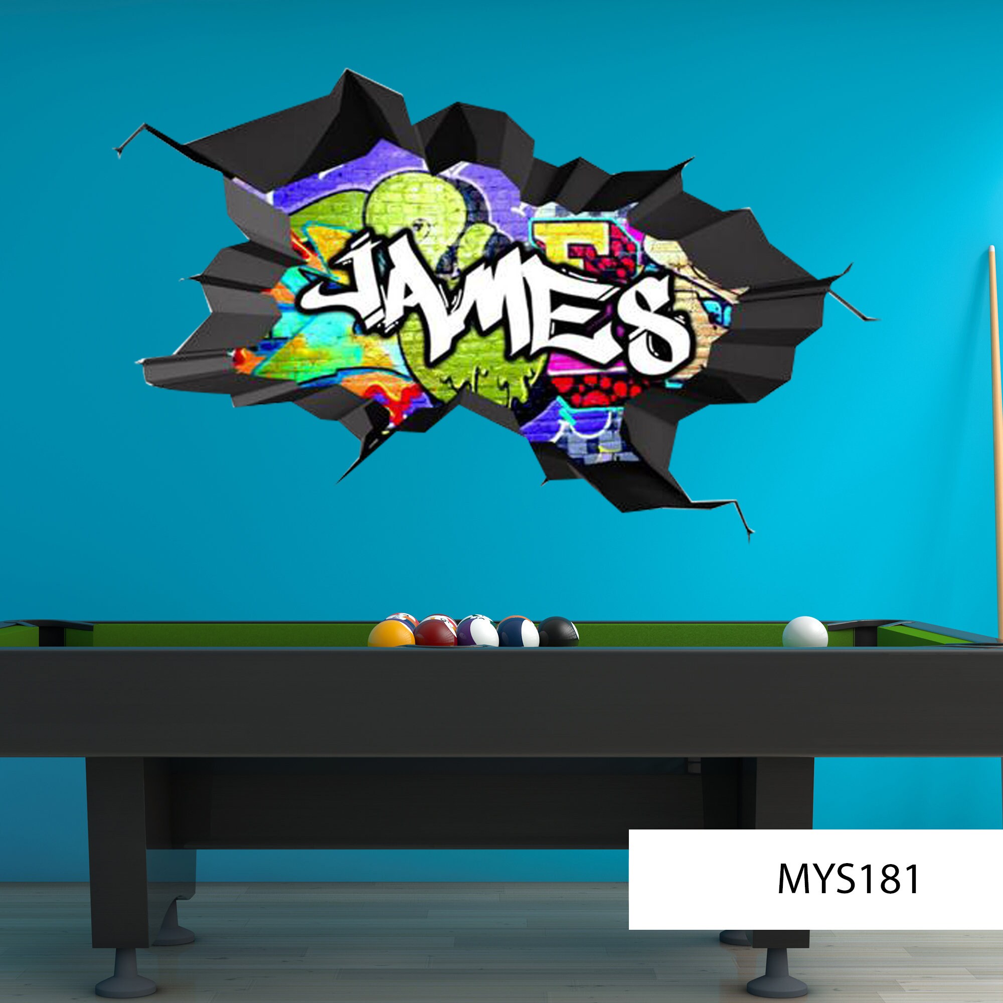 CUSTOM WALL MURAL Graffiti Wall Decal Vinyl Wall Stickers Etsy Canada