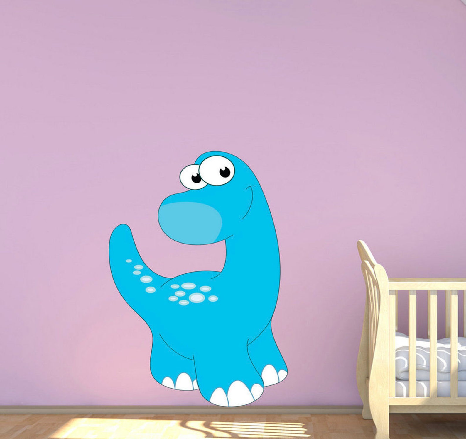 APATOSAURUS DECAL Baby Dinosaur Decal Nursery Wall Decal Etsy