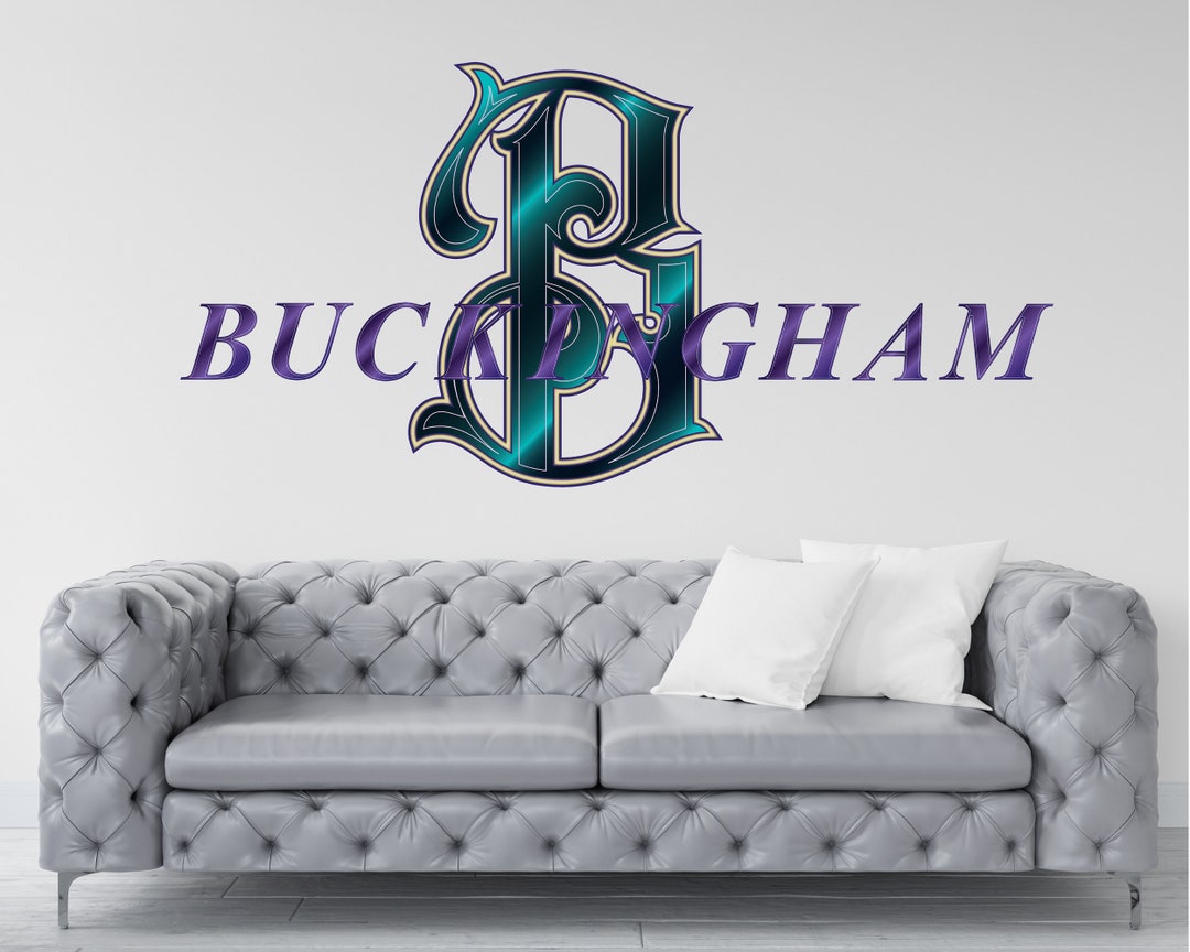 Custom Name and Initial Wall Decal Durable & Waterproof Vinyl Wall Art