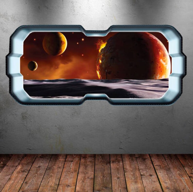 WALL STICKERS Galaxy Vinyl Decal Space Wall Sticker Etsy