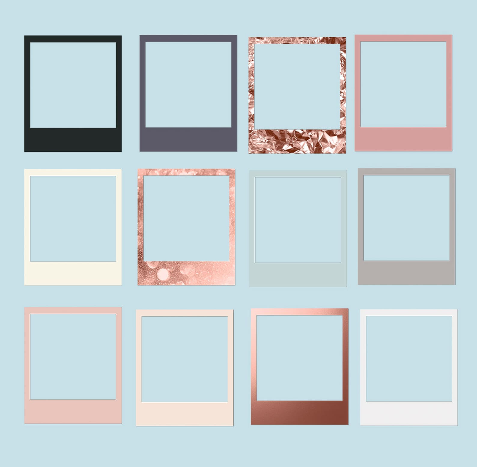 12 Rose Gold Picture Frames Digital and Goodnotes Notability Etsy