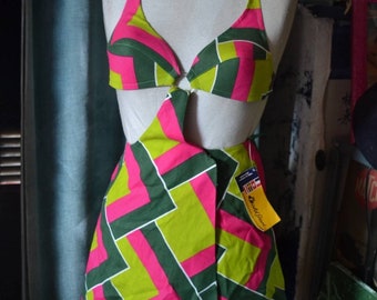 authentic vintage BONO swimsuit from 1973 size 46 fr 16 us made Italy