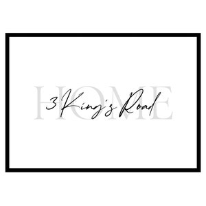 Stampa personalizzata per la nuova casa, regalo personalizzato per inaugurazione della casa, poster monocromatico personalizzato della nostra prima casa, idea regalo personalizzata