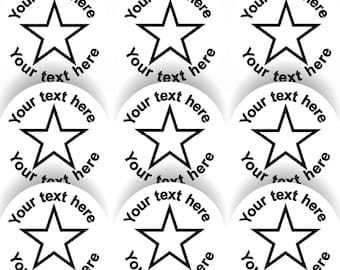 144 pegatinas de recompensa personalizadas de estrella simple de 30 mm para profesores de escuela, padres y guarderías