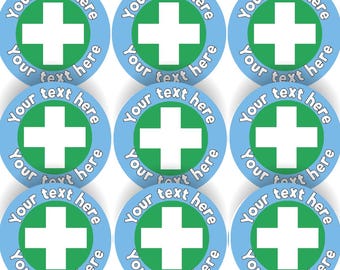 144 Personalised First Aid 30mm Reward Stickers for School Teachers, Parents, Doctors, Nurses, First Aiders, Medical Professionals