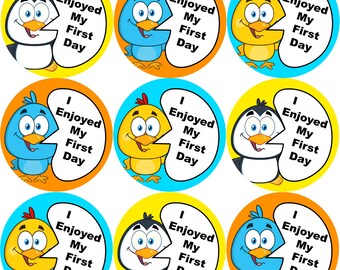 144 I Enjoyed My First Day 30mm Introduction Stickers for Teachers and groups
