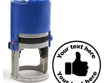 Sello personalizado Thumbs Up de 30 mm, autoentintable para profesores, padres y guarderías.