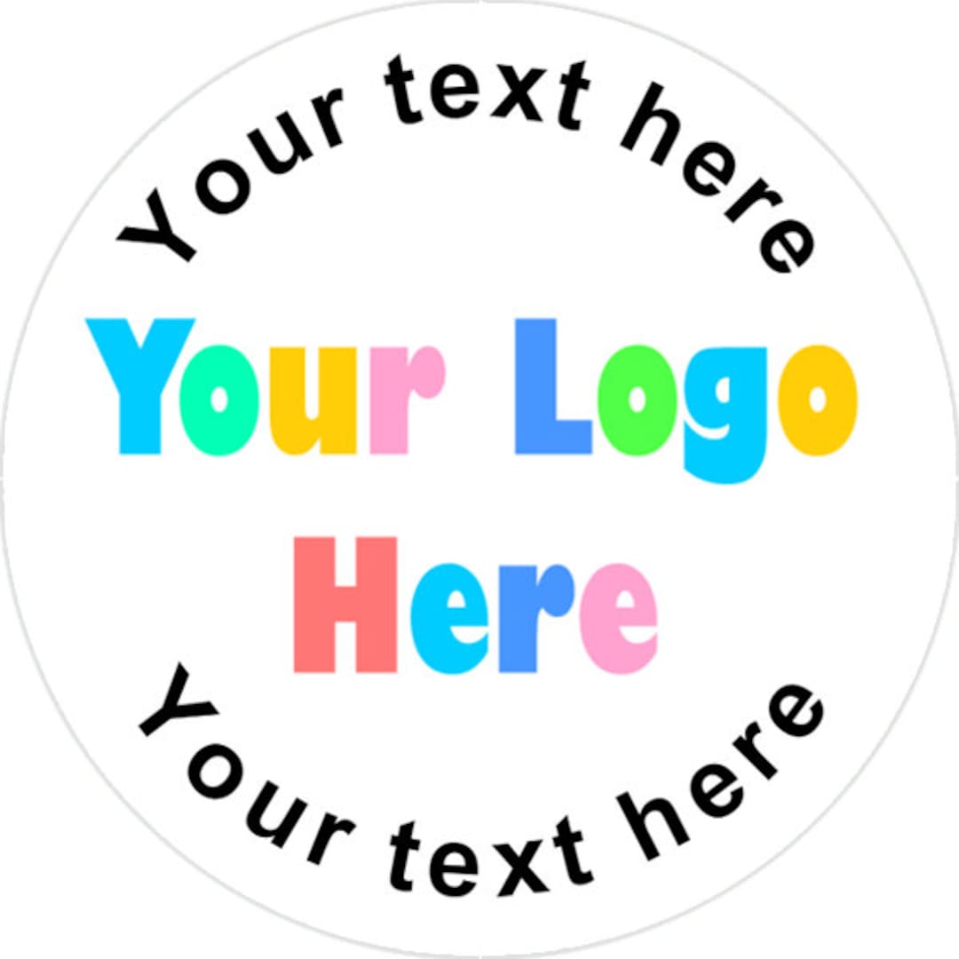Personalised Stickers Company Logo Image, Business Brand or School
