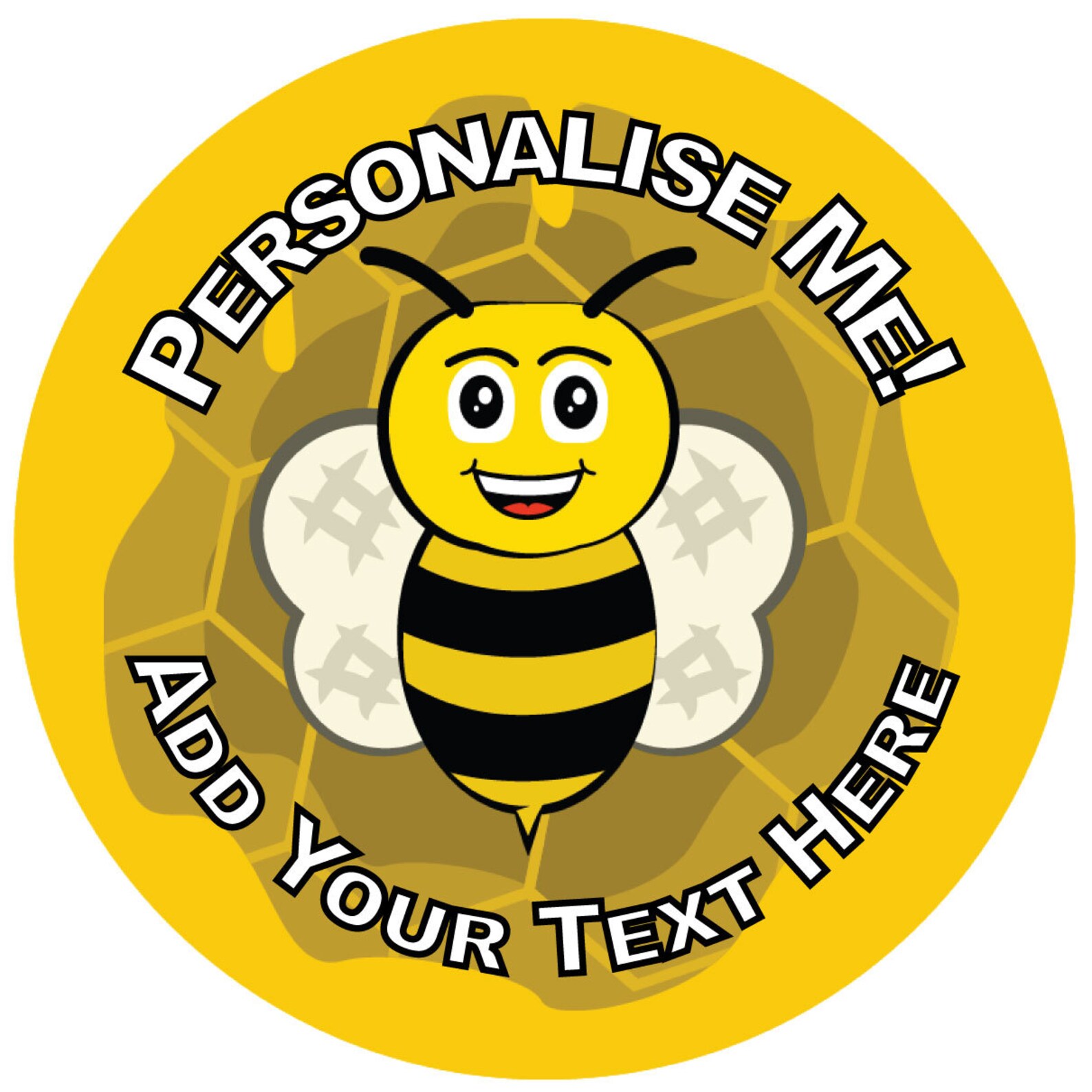 144 Personalised Busy Bees 30mm Reward Stickers for School Etsy