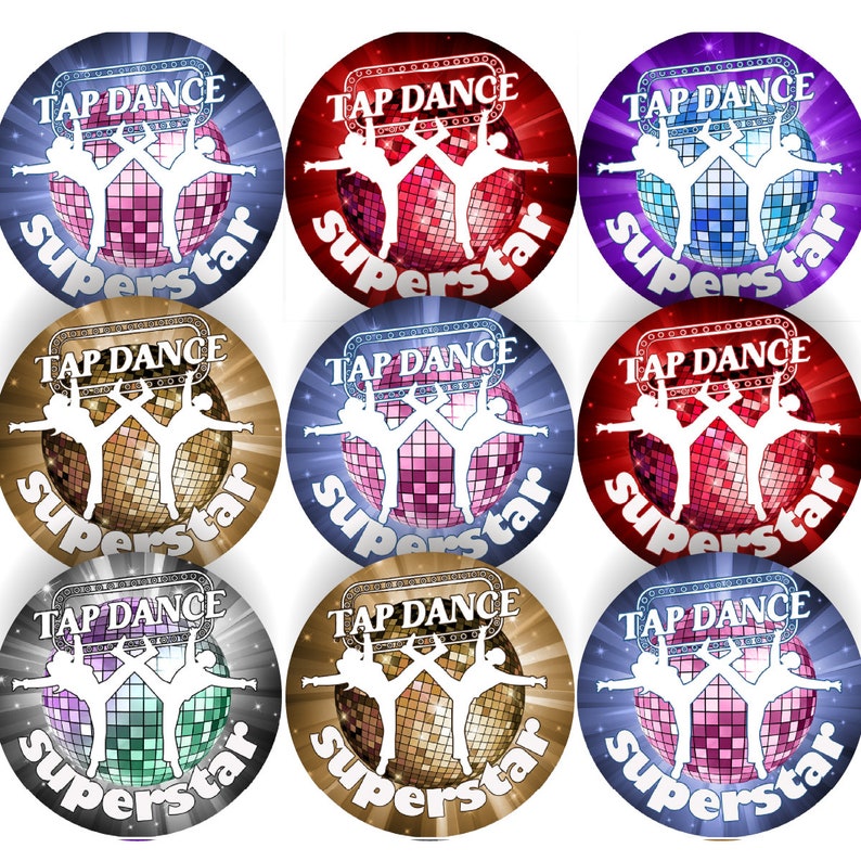 Tap Comic Sticker 144 Tap Dance Superstar - 30mm - Glossy Reward Stickers for Teachers ...