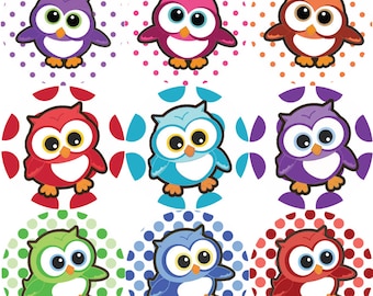 144 Adorable Owls 30mm Children's Reward Stickers for Teachers or Parents