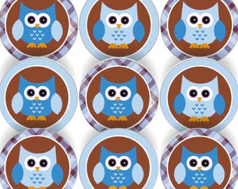 144 pegatinas de recompensa para niños con diseño de búho azul de 30 mm, ideales para profesores, padres o para bolsas de fiesta.