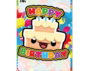 A6 Praise Note Pad 100 Sheet Incentive Chart Rewards - Happy Birthday Cake Celebrate Teacher Children Nursery Parents